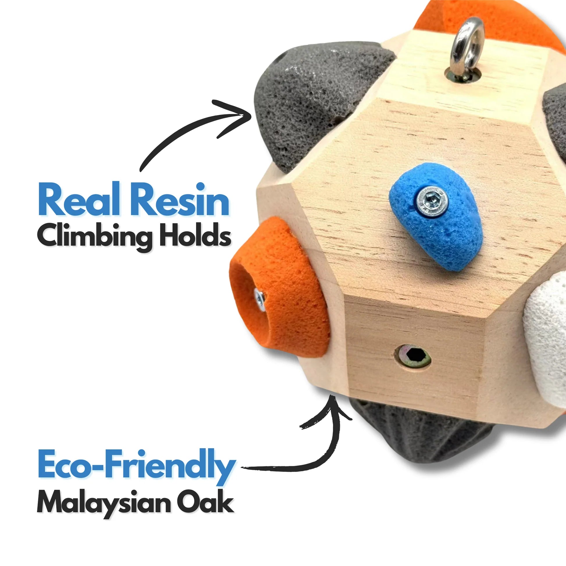 The Boulder Block is handcrafted from sustainable wood